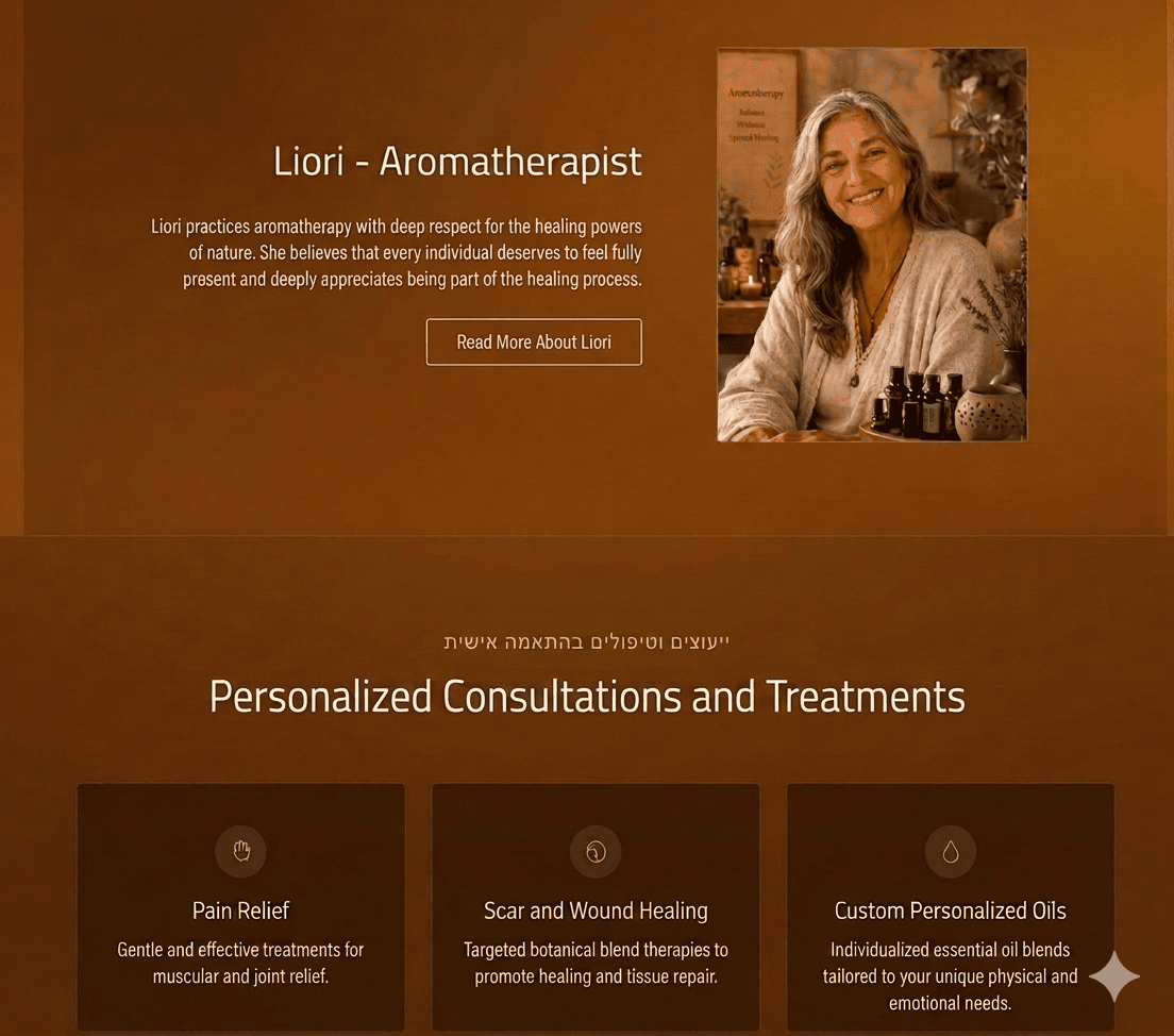 Homepage - presentation and marketing