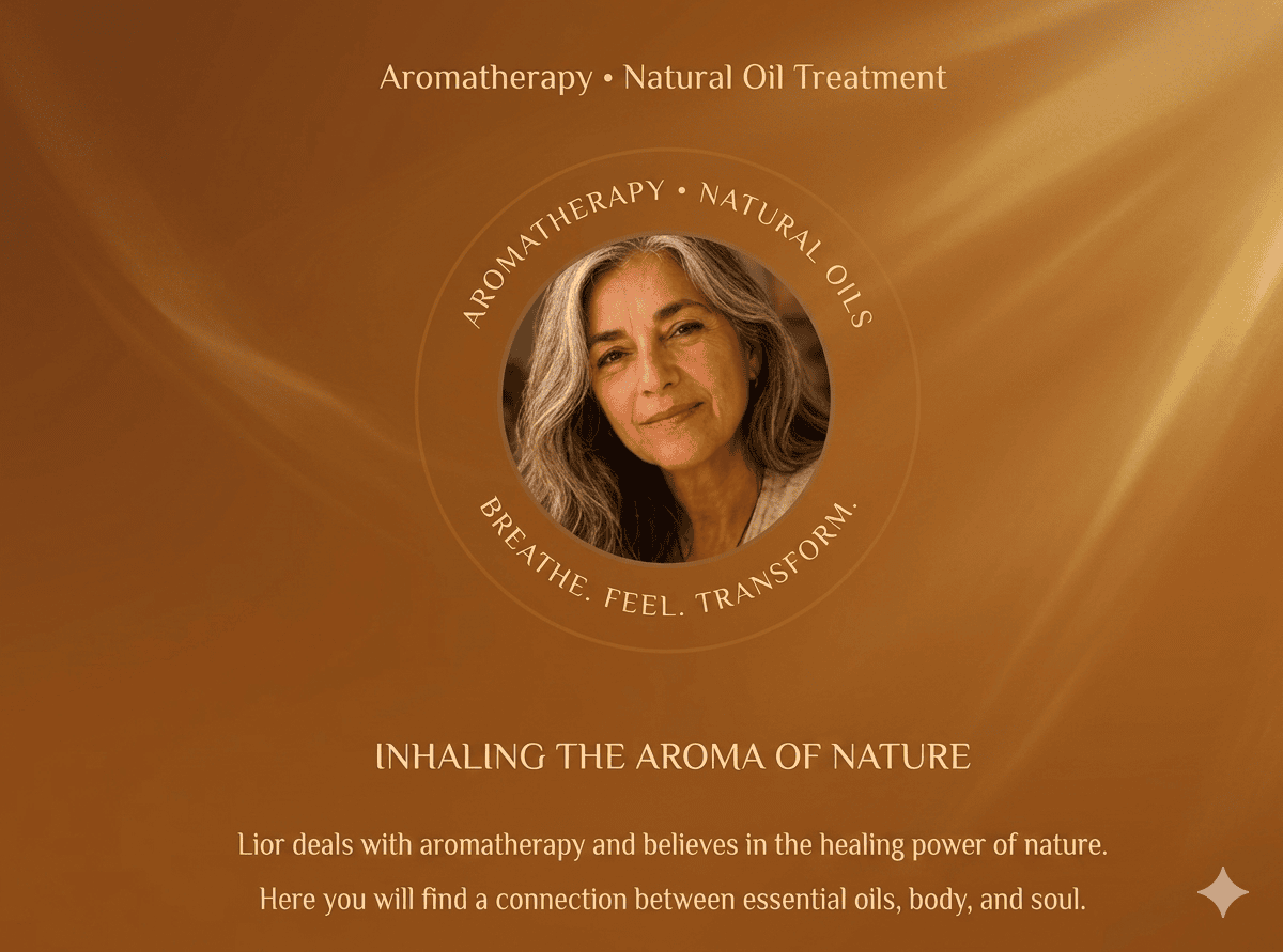 Website for a therapeutic field - opening screen